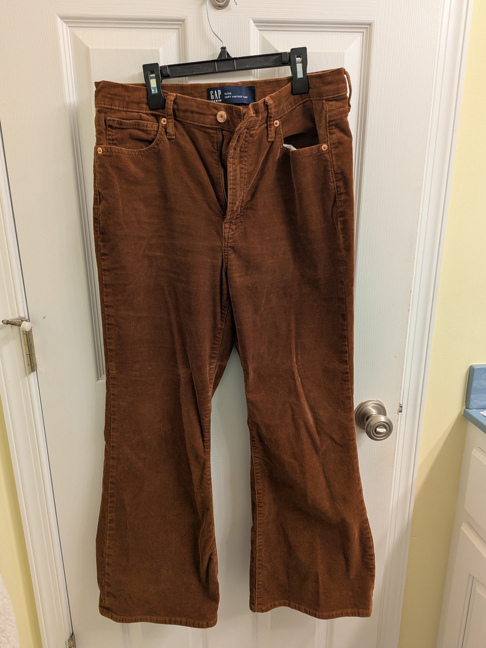 GAP Women's Brown Corduroy High Waisted Jeans